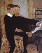 Mary Cassatt Alexander and his son Robert oil on canvas